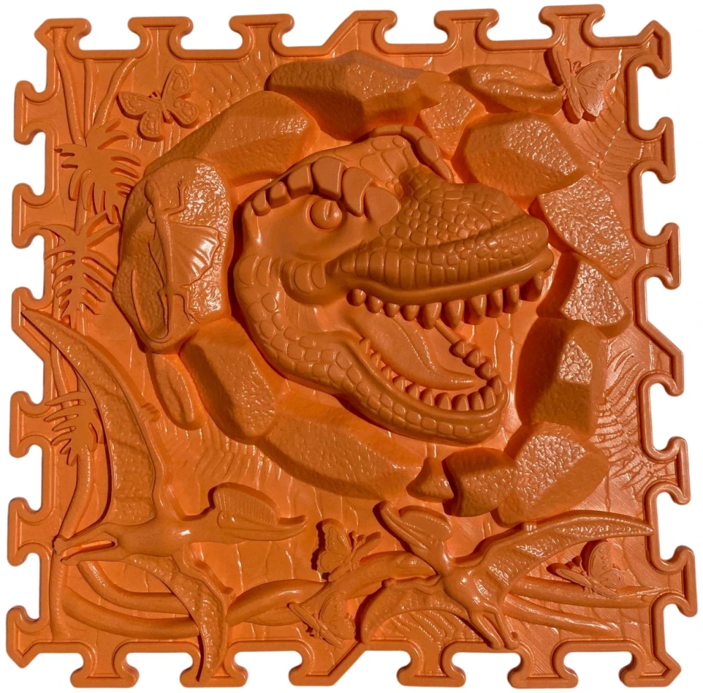 OrtoNature Masážní ortopedické podložky T-Rex Dino - měkké - lososová