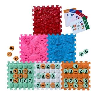 OrtoNature Masážní ortopedické podložky set 6 ks - Matematika